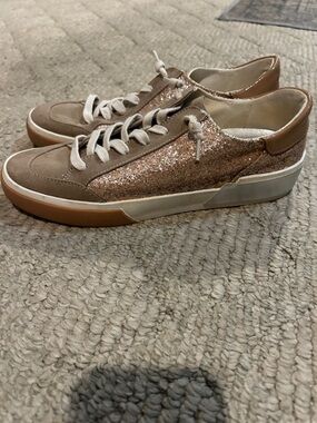Dolce Vita Women’s Glitter Casual Sneakers - Rose Gold